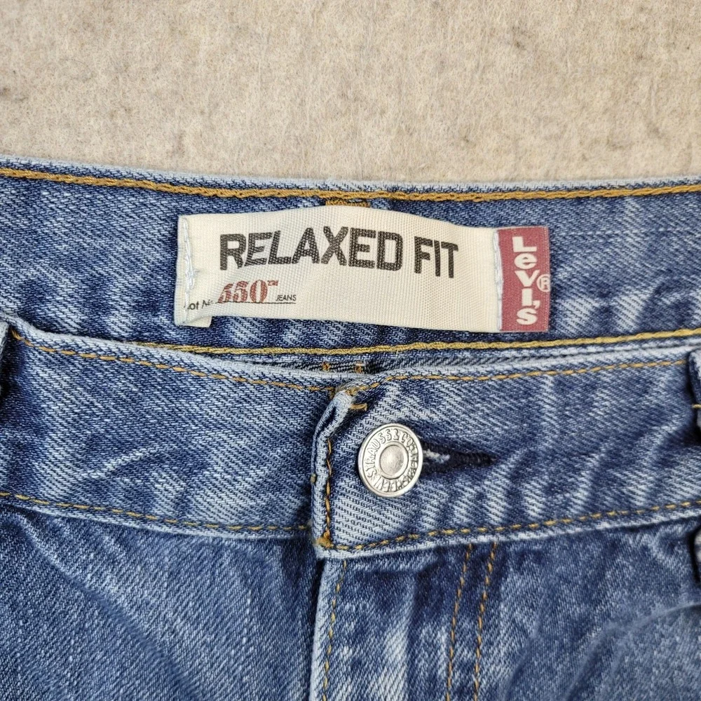 Levi's 550 Jeans Mens 36x34‎ (Tag 36x36) Blue Denim Relaxed Straight Vintage Y2K